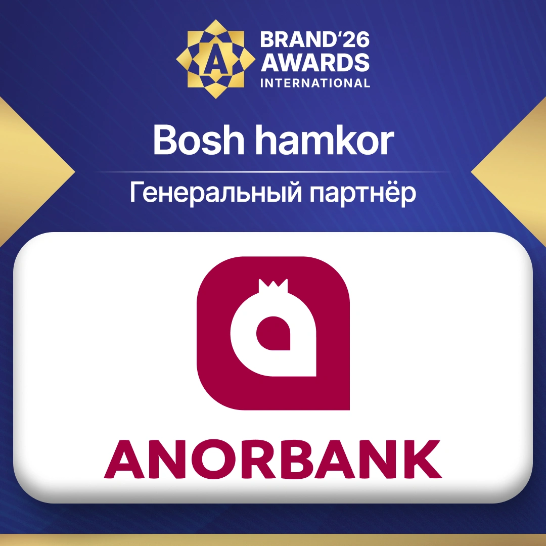 ✨ ANORBANK — Brand Awards International 2026’ning bosh hamkori