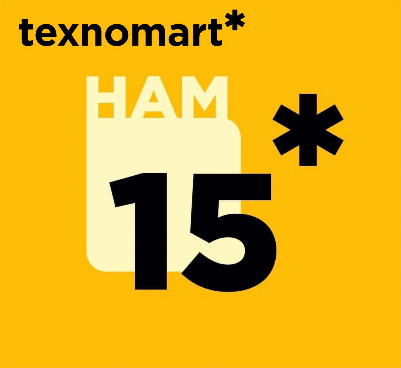 Uyushmaning Premium hamkori texnomart* chakana savdo tarmog'ini 15 yilligi bilan tabriklaymiz!